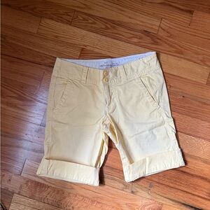 Aeropostale Light Yellow Women's Bermudas